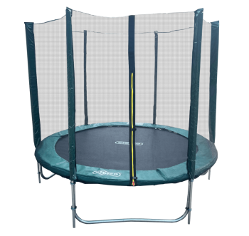 Батут KIDIGO 244 см с сеткой и стремянкой