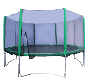 Батут KIDIGO 426 см с сеткой и стремянкой