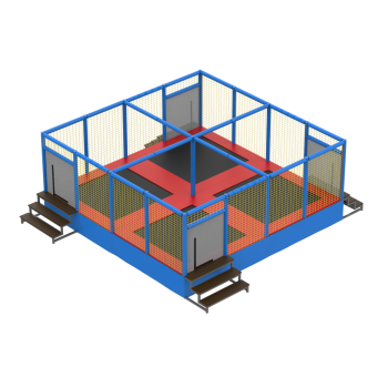 Батутный комплекс из 4-х батутов KIDIGO