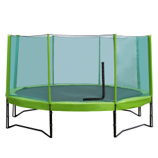 Trampoline with enclosure  KIDIGO Ukraine 426 см (blue/green/red/yellow)