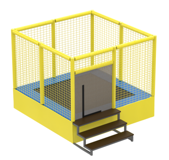 Батутный комплекс одинарный 2,4х2,4 KIDIGO