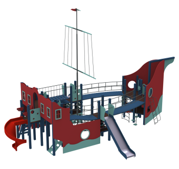 Playground Pirates (slide height 1,5 m)