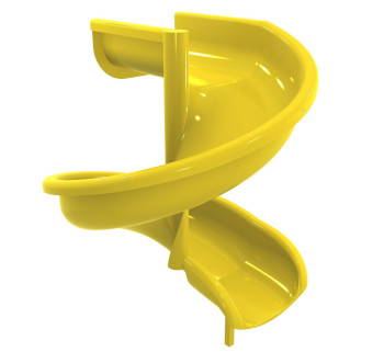 Горка стеклопластиковая Спираль h-1.5 м