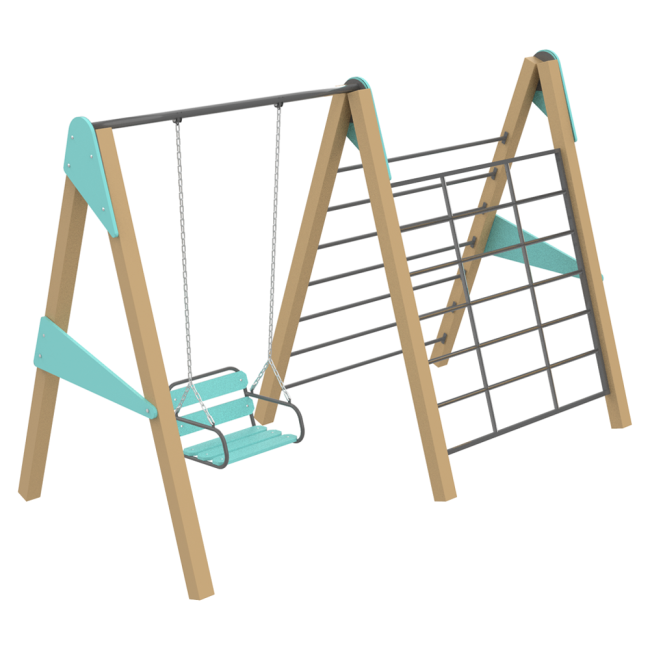 Качели с лазалкой Микс KIDIGO