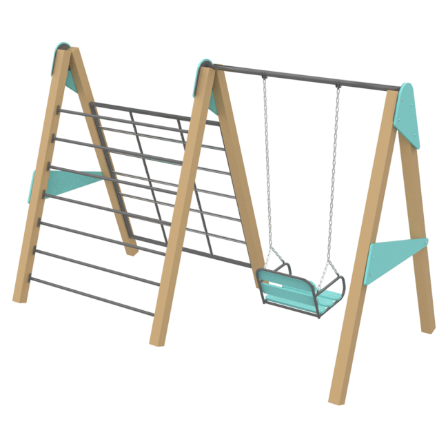 Качели с лазалкой Микс KIDIGO