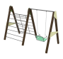Swing with a climbing frame Mix