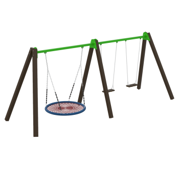 Swing Triple Fun Wood 