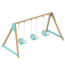 Swing Villa Wood Triple