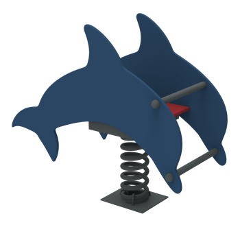 Качели на пружине Дельфин KIDIGO