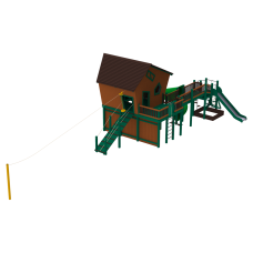 Playground Base of Superheroes  (slide height 1,5 m and 1,8 m)