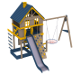 Playground Chalet (slide height 1,5 m)
