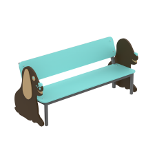 Скамейка Животные Щенок KIDIGO