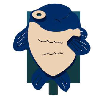 Детский мусорник Рыбка KIDIGO