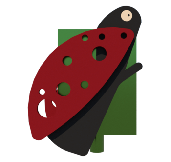 Детский мусорник Божья коровка KIDIGO