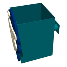 Детский мусорник (бочное креление) + декор KIDIGO