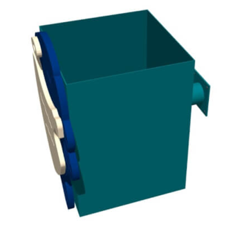 Детский мусорник (бочное креление) + декор KIDIGO