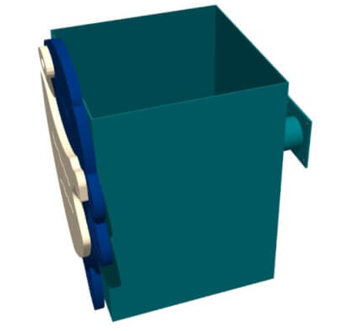 Детский мусорник (бочное креление) + декор KIDIGO