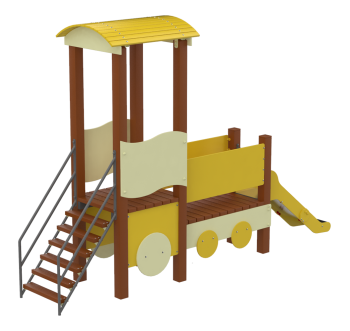 Паровозик с горкой KIDIGO