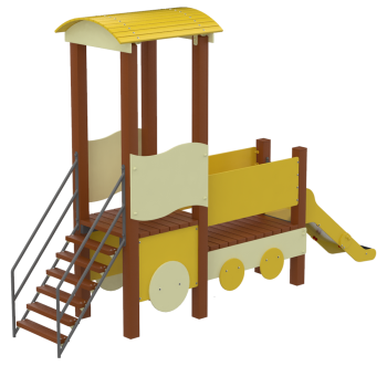 Train with slide