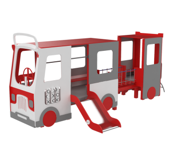Детский элемент Троллейбус KIDIGO