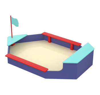 Песочница Лодочка KIDIGO