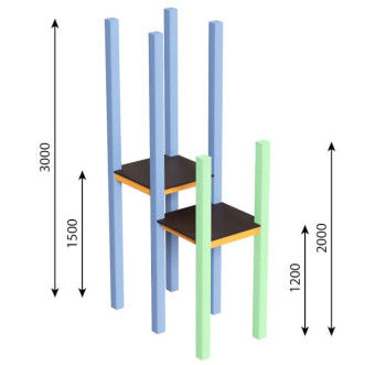 Башня 3 м (1,5)+2 м (1,2)