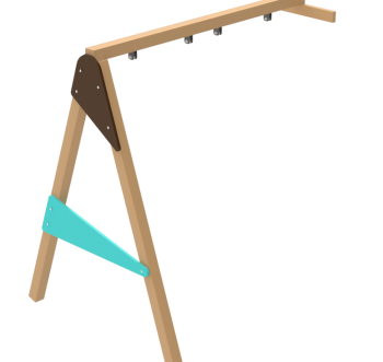 Приставна гойдалка Авалон з дерева