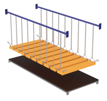 Подвесной мостик на цепи