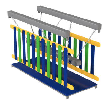 Мостик с бревном