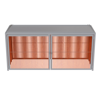 Пергола на 3 контейнера закрыта KIDIGO