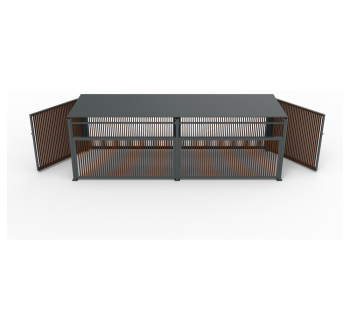 Пергола длинная для контейнера с дверью KIDIGO