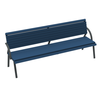 Скамейка Гламур с перилами KIDIGO