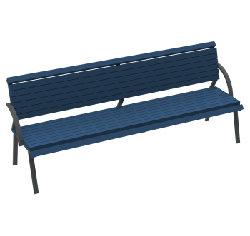 Скамейка Гламур с перилами KIDIGO