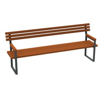 Скамейка Классик с перилами KIDIGO