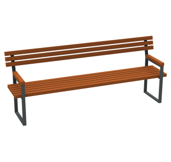 Скамейка Классик с перилами KIDIGO