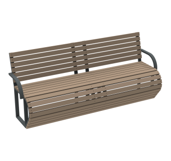 Скамейка Мерси со спинкой KIDIGO