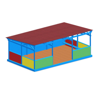Навес для садиков 5х8 м KIDIGO