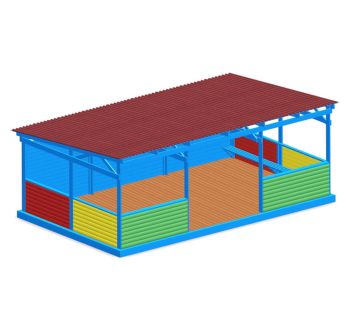 Навес для садиков 5х8 м KIDIGO