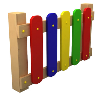 Ограждение деревянное VMOD002 (без столба) KIDIGO