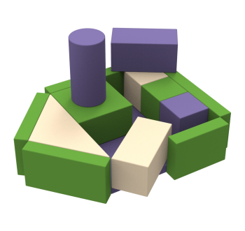 Конструктор мягкий модульный Фрегат KIDIGO