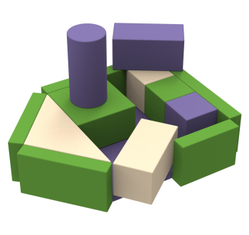 Конструктор мягкий модульный Фрегат KIDIGO