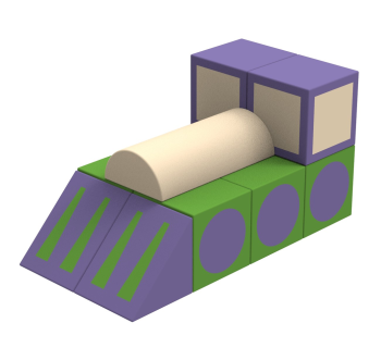 Конструктор мягкий модульный Поезд KIDIGO