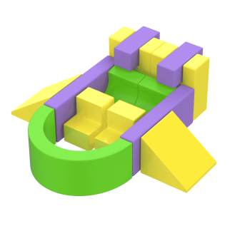 Игровой мягкий конструктор Космолит KIDIGO