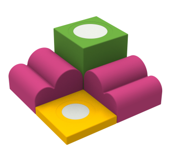 Игровой набор Mini Mirror Softscapes KIDIGO