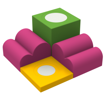 Ігровий набір Mini Mirror Softscapes KIDIGO