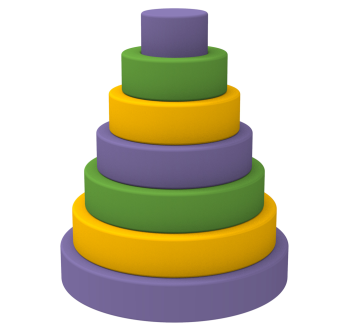 Модульный набор Пирамида круглая KIDIGO