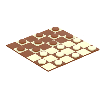 Игровой модуль-мат Шашки KIDIGO