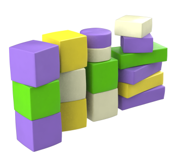 Конструктор Игра 16 элементов KIDIGO