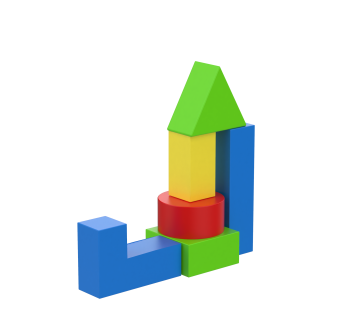 Конструктор Игра 6 элементов KIDIGO