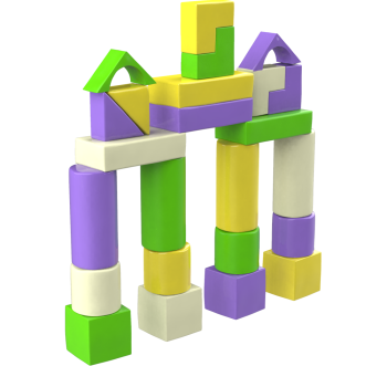 Конструктор Строитель-3 Мини KIDIGO